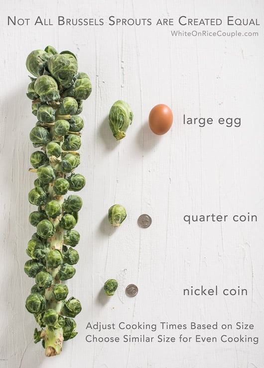 Different Sizes of Brussels Sprouts and How To Cook