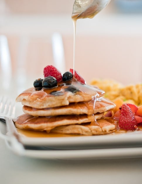 Buttermilk Syrup Recipe pouring 