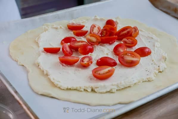 tomatoes over cheese