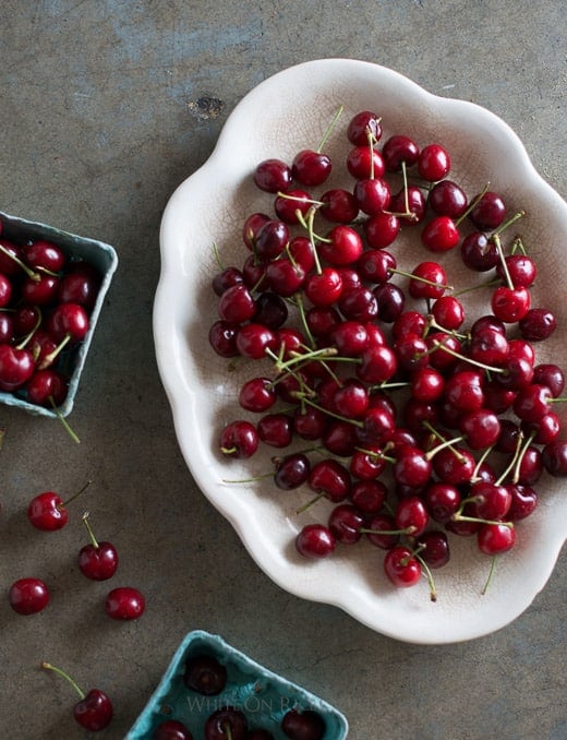 Sweet Cherry-Bomb and Coconut Milk Ice Pops are fruity & creamy. Perfect for Summer. Recipe from WhiteOnRiceCouple.com 