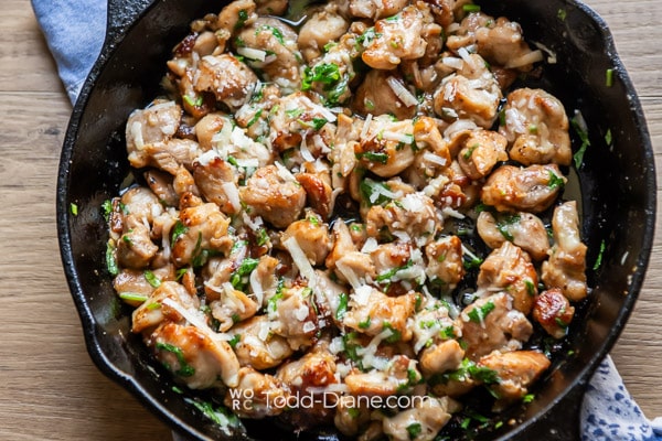 finished chicken bites