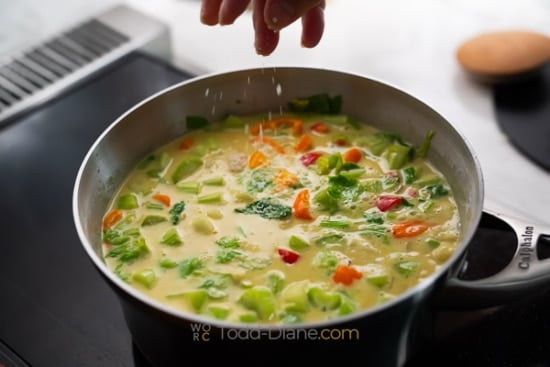 seasoning soup with salt