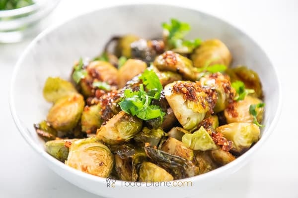 chili crunch brussels sprouts