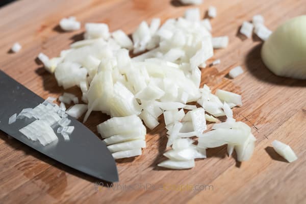 chopped water chestnuts