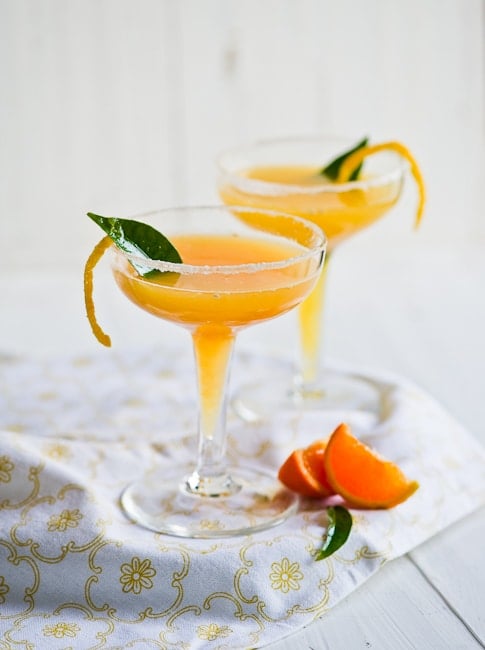 Tangerine Sidecar Cocktail Recipe | White On Rice Couple