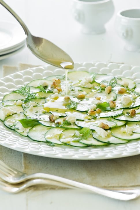 Cucumber Zucchini Carpaccio Recipe 