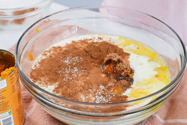 egg and pumpkin mix