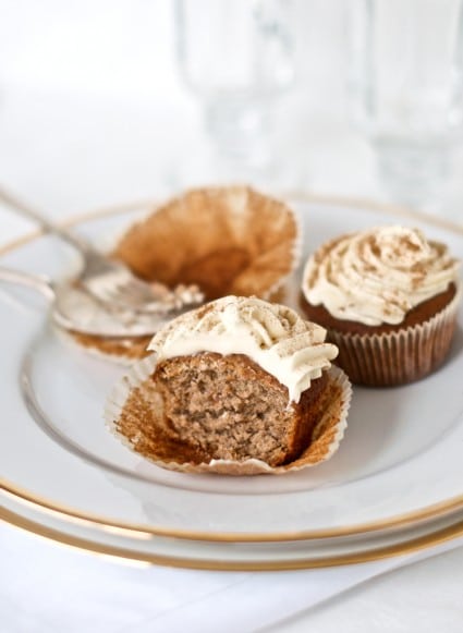 gingerbread cupcake recipe on a plate 