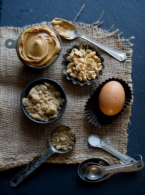 Deep Dish Peanut Butter Cookies Recipe ingredients