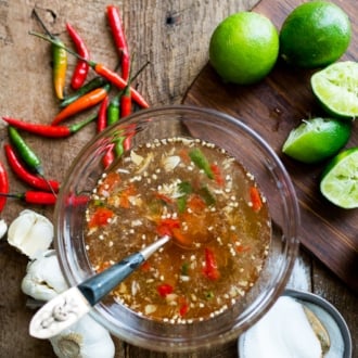 Diane's Vietnamese Fish Sauce Dip Recipe Nuoc Mam Cham | @whiteonrice