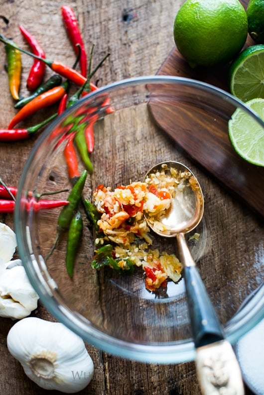 Vietnamese Fish sauce dip for Vietnamese fresh spring rolls | @whiteonrice