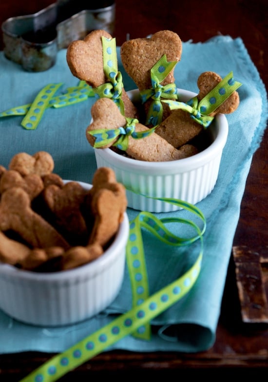 dog biscuits recipe with bow 