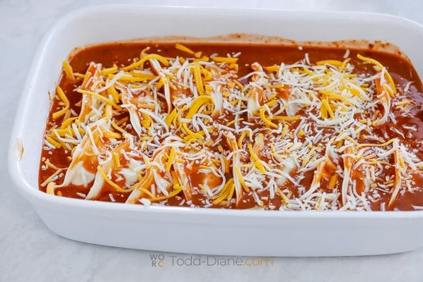 cheese on top of dumplings