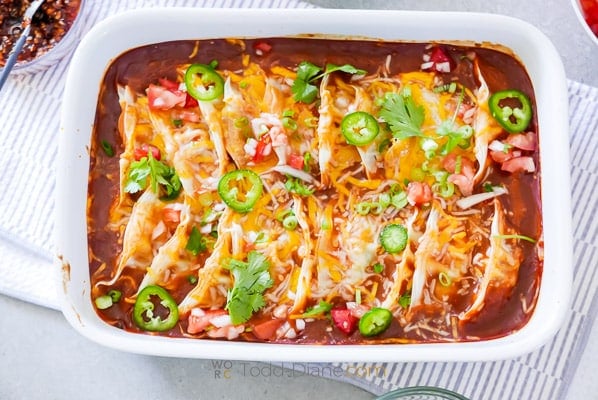 dumplings topped with toppings