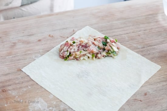 flatten meat filling