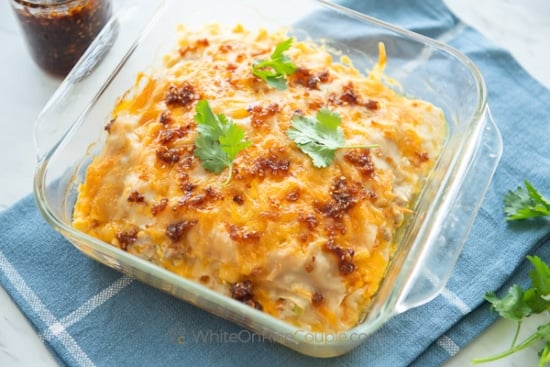 finished egg roll lasagna