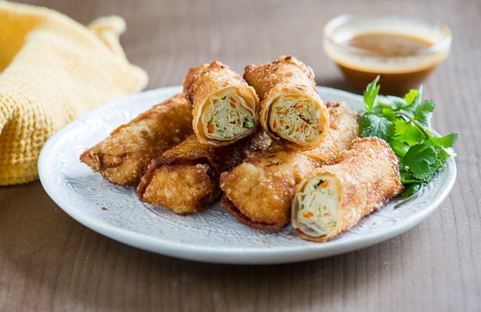 Chicken Egg Rolls Recipe with Vegetables EASY