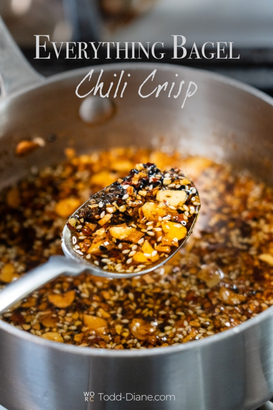 spoonful of everything bagel chili crisp 