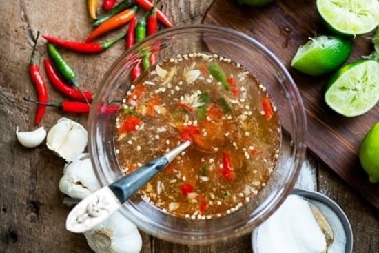 Bowl of fish sauce dip