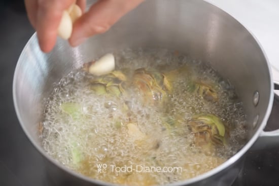 frying artichokes