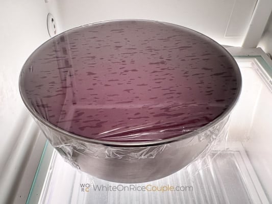 chilling curd in fridge