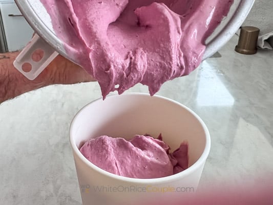 freezing ice cream