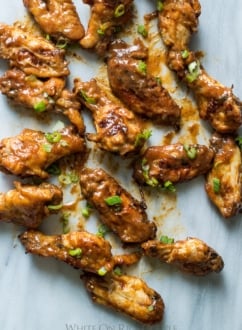 Popular Honey Mustard Chicken Wings . Sauce is so good, you'll lick your fingers. | @whiteonrice