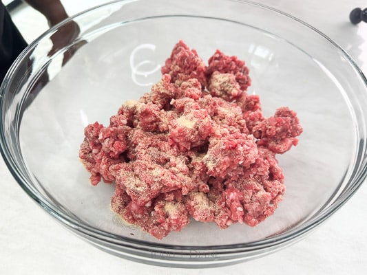 Raw beef mixture