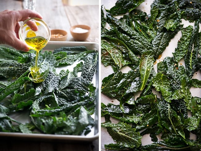 Spicy Kale Chips step by step photo