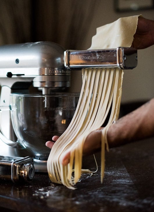 using pasta attachment on kitchenaid