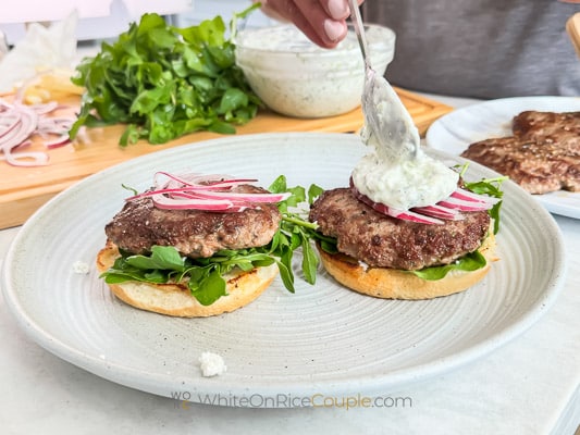 building the burgers