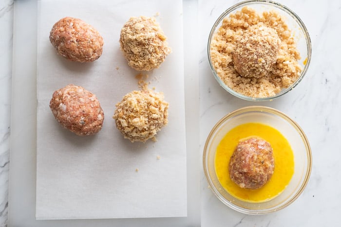 scotch eggs recipe that's low carb and easy | WhiteOnRiceCouple.com