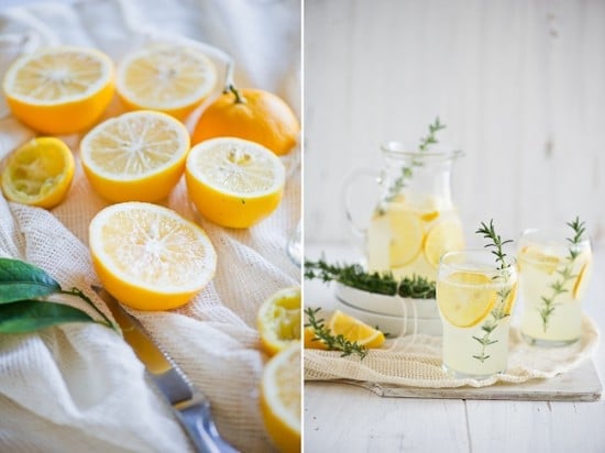 Meyer Lemonade Recipe with Rosemary | @whiteonrice