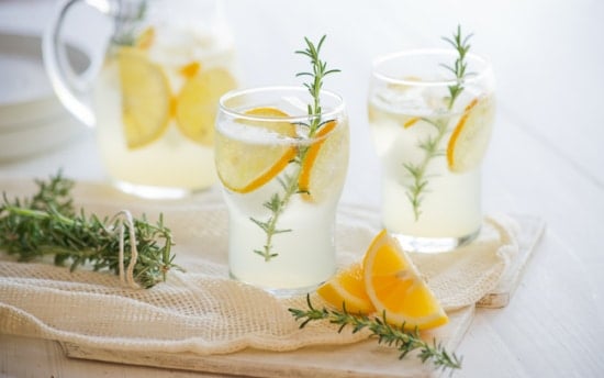 Meyer Lemonade Recipe with Rosemary | @whiteonrice