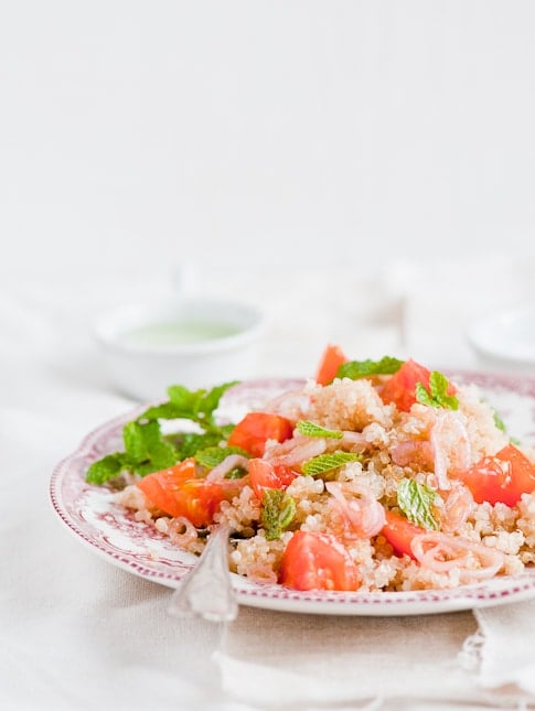 Jaune Flamme French Heirloom Tomato salad 