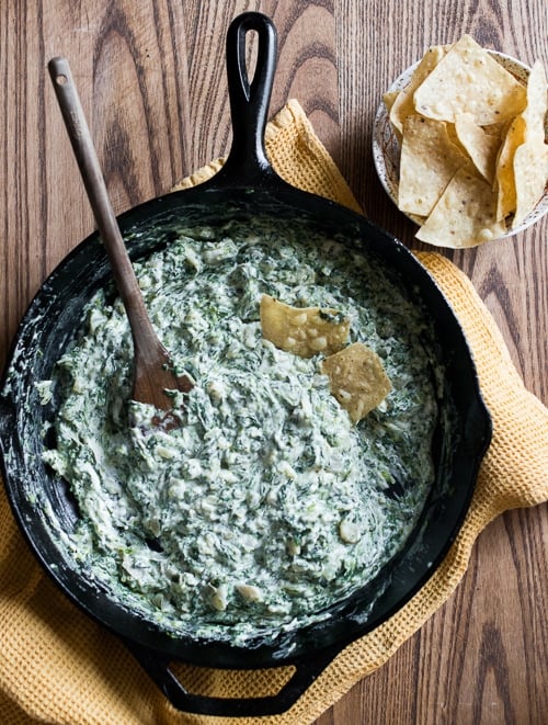 Stove Top Spinach Dip Recipe | Hot Spinach Dip | White On Rice Couple