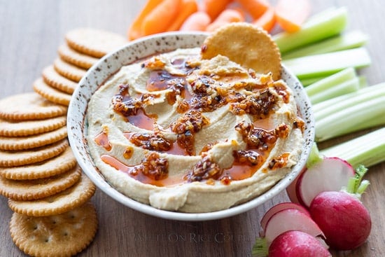 hummus chili onion crunch bowl 