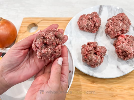 forming burger patties