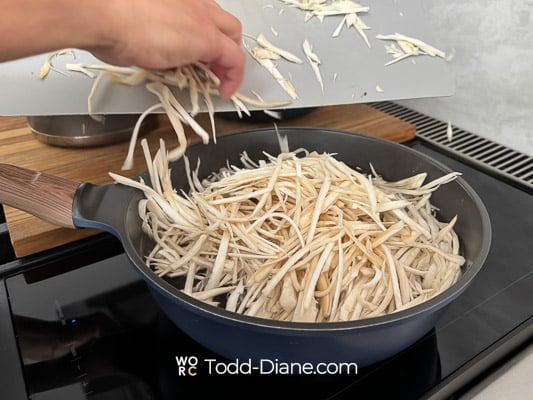 boiling noodles