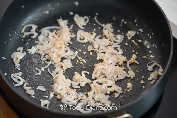 cooking onions garlic