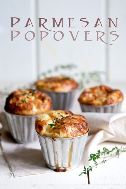 Parmesan Herb Popovers Recipe on board