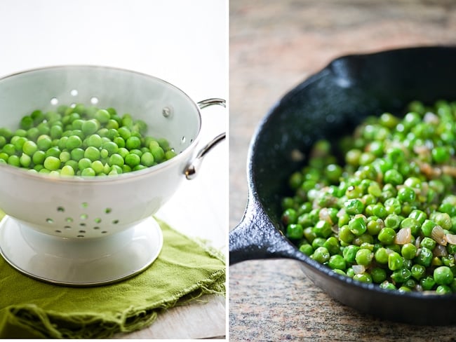 cooked peas with yuzu kosho 