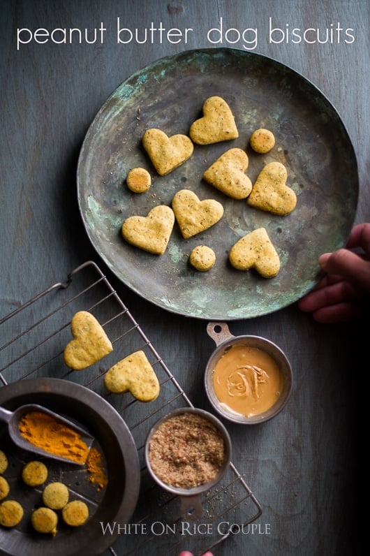 Peanut Butter Dog Biscuits w Flax Turmeric Best Dog Biscuit EVER