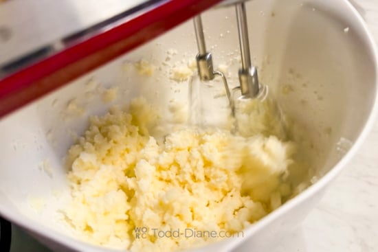 creaming butter and flour