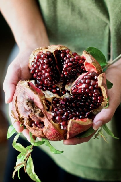 Pomegranate in hand 