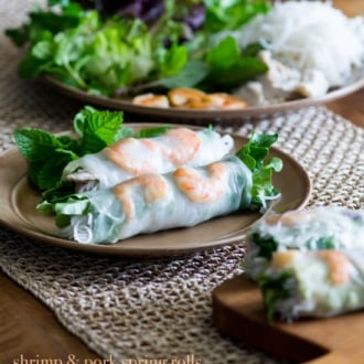 Vietnamese Pork and Shrimp Spring Rolls by White On Rice Couple