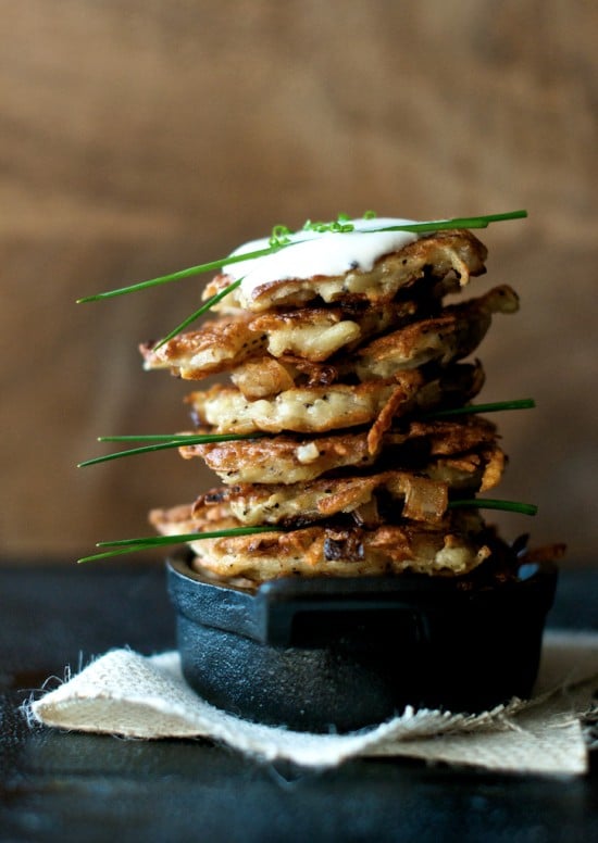 Potato Pancakes Recipe from whiteonricecouple.com