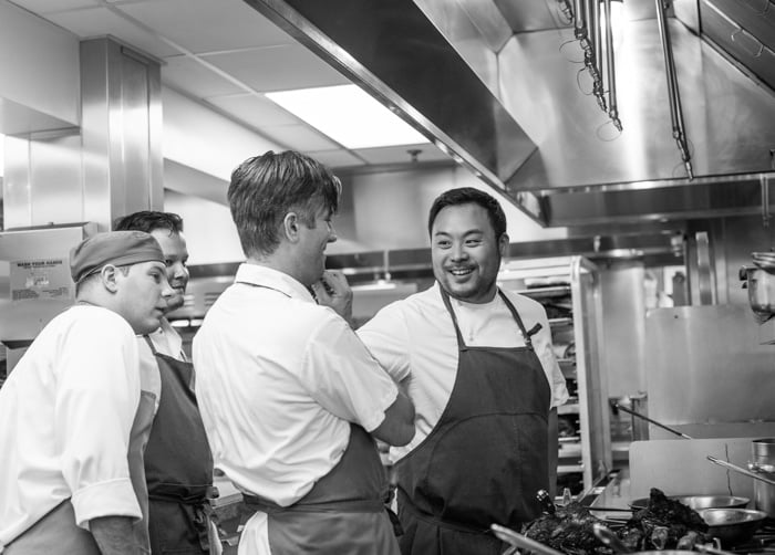 Photoshoot with Chef Wolfgang Puck, David Chang, Roy Choi on White On Rice Couple