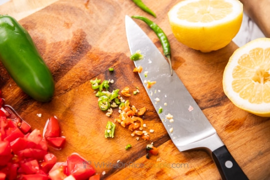 chopped chiles