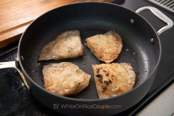 cooked dumplings
